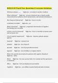 NUR1212C Psych Test&colon; Questions & Accurate Solutions 