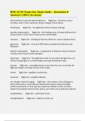 NUR 1212C Exam One Study Guide &ndash; Questions & Answers &lpar;100&percnt; Accurate&rpar;