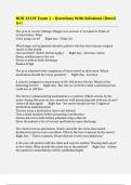 NUR 1212C Exam 1 &ndash; Questions With Solutions &lpar;Rated A&plus;&rpar;