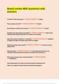Board review NNP questions with answers&period;