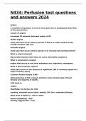 N434 Perfusion test N434 Perfusion test questions and answers 2024&period;questions and answers 2024&period;