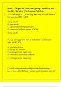 Week 3 - Chapter 18&colon; Foam Fire Fighting Liquid Fires and Gas Fires Questions With Complete Solutions