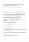 NURSING HOME ADMINISTRATOR LICENSURE EXAM QUESTIONS WITH CORRECT ANSWERS 