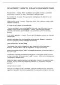 SC ACCIDENT&period; HEALTH&comma; AND LIFE INSURANCE EXAM