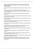 SOUTH CAROLINA REAL ESTATE EXAM PRACTICE QUESTIONS