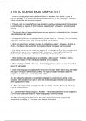 S PSI SC LICENSE EXAM SAMPLE TEST 2024&sol;2025