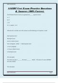 AAERT Cert Exam Practice Questions & Answers 100&percnt; Correct&period;