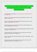 Basic Nutrition and Diet Therapy Chapter 1&comma; 2&comma; 3 Test  Study Guide&sol; Questions with Correct Verified  Answers&sol; Rated A&plus; 