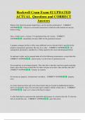 Rockwell Cram Exam &num;2 UPDATED  ACTUAL Questions and CORRECT Answers