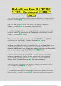 Rockwell Cram Exam &num;1 UPDATED  ACTUAL Questions and CORRECT Answers