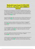Rockwell Cram Exam &num;3 UPDATED  ACTUAL Questions and CORRECT Answers
