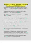 Ss24cxwb Cx Survey Dashboard UPDATED Questions and CORRECT Answers