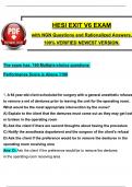 2024 Exit Hesi Exam V6 with NGN Questions and Verified Rationalized Answers&comma; 100&percnt; Guarantee Pass