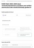 EMED PAEA &vert;2024-2025 latest version&vert;Comprehensive questions and verified answers&sol;accurate solutions&vert;Already graded A&plus;