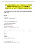 SPI ARDMS TEST A AND B EXAMS 2024 WITH  VERIFIED QUESTIONS AND CORRECT  SOLUTIONS&vert; PASS WITH THE BEST GRADES&period;