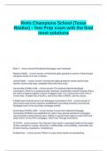 Rmlo Champions School &lpar;Texas Realtor&rpar; - Test Prep exam with the final most solutions&period;