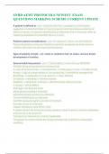 SNHD AEMT PROTOCOLS NEWEST EXAM QUESTIONS MARKING SCHEME CURRENT UPDATE
