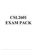 CSL2601 EXAM PACK 2026