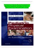 Test Bank for Pediatric Physical Examination An Illustrated Handbook 3rd Edition by Karen G&period; Duderstadt Latest 2024-2025 100&percnt; Graded