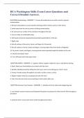 HCA Washington Skills Exam Latest Questions and Correct Detailed Answers