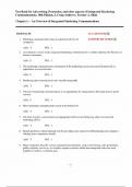 Complete Test Bank &mdash; Advertising&comma; Promotion&comma; and Other Aspects of Integrated Marketing Communications&comma; 10th Edition &mdash; J&period; Craig Andrews &mdash; ISBN 9781337282659 &mdash; &lpar;All Chapters Covered 1&ndash;23&comma; Questions & Answers&rpar;