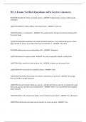 HCA Exam Verified Questions with Correct Answers&period;