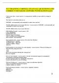 TCI TRAINING CORNELL EXAM ALL QUESTIONS AND CORRECT DETAILED ANSWERS WITH RATIONALES