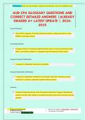 AUD CPA EXAM NOTES QUESTIONS AND CORRECT DETAILED ANSWERS &vert;ALREADY GRADED A&plus; LATEST UPDATE &vert; 2024- 2025