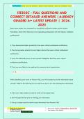 ITE302C - FULL QUESTIONS AND  CORRECT DETAILED ANSWERS &vert;ALREADY  GRADED A&plus; LATEST UPDATE &vert; 2024- 2025