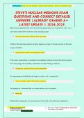 NUCLEAR MEDICINE BOARD EXAM QUESTIONS AND CORRECT DETAILED ANSWERS &vert;ALREADY GRADED A  LATEST UPDATE &vert; 2024-2025