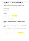 ABSA part B Exam Questions And Answer