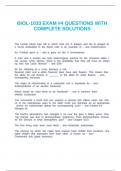 BIOL-1033 EXAM &num;4 QUESTIONS WITH COMPLETE SOLUTIONS