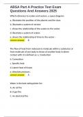 ABSA Part A Practice Test Exam Questions And Answers 2025