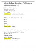 ABSA 4A Exam Questions And Answers 