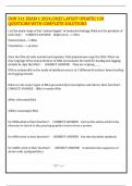 DHN 311 EXAM 1 2024&sol;2025 LATEST UPDATE&vert; 138 QUESTIONS WITH COMPLETE SOLUTIONS