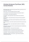 Christian Scriptures Final Exam 100&percnt; Correct Answers