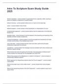 Intro To Scripture Exam Study Guide 2025