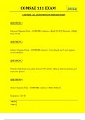  COMSAE 111 EXAM QUESTIONS AND ANSWERS 2024