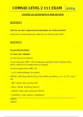  COMSAE LEVEL 2 111 EXAM QUESTIONS AND ANSWERS 2024