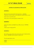  B-747 ORAL EXAM QUESTIONS AND ANSWERS 2024