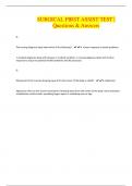 SURGICAL FIRST ASSIST TEST &vert; Questions & Answers