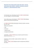 RELATIVITY RCA EXAM LATEST 2024-2025 WITH  ACTUAL QUESTIONS AND CORRECT VERIFIED ANSWERS ALREADY GRADED A&plus; 100&percnt;GUARANTEED PASS&excl;            