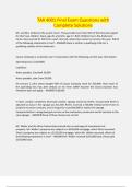 TAX 4001 Final Exam Questions with Complete Solutions