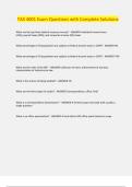 TAX 4001 Exam Questions with Complete Solutions