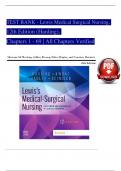 TEST BANK - Lewis Medical Surgical Nursing&comma; 12th Edition &lpar;Harding&rpar;&comma; Chapters 1 - 69 &vert; All Chapters Verified