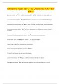 telemetry exam nur 372 &vert; Questions SOLVED 100&percnt;