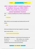 EPIC OR350 STUDY GUIDE Questions  & Verified Answers 2024-2025 &vert;  100&percnt; Pass Rate Guaranteed &vert;  Latest Updated Version