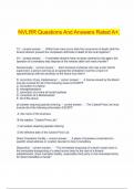 NVLRR Questions And Answers Rated A&plus;&period;