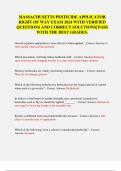 MASSACHUSETTS PESTICIDE EXAM 2024 WITH  VERIFIED QUESTIONS AND CORRECT  SOLUTIONS&vert; PASS WITH THE BEST GRADES&period;