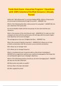 Trade Desk Exam -Executive Program &vert; Questions with 100&percnt; Solutions&sol;Verified Answers&vert; Already Passed